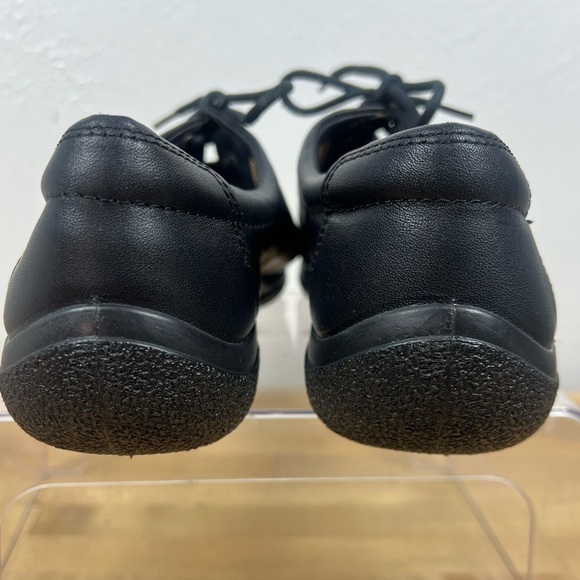 Hotter Dew Women’s Leather Lace Up Comfort Concept Work Shoe Sneaker Black Sz 9 - Picture 3 of 9